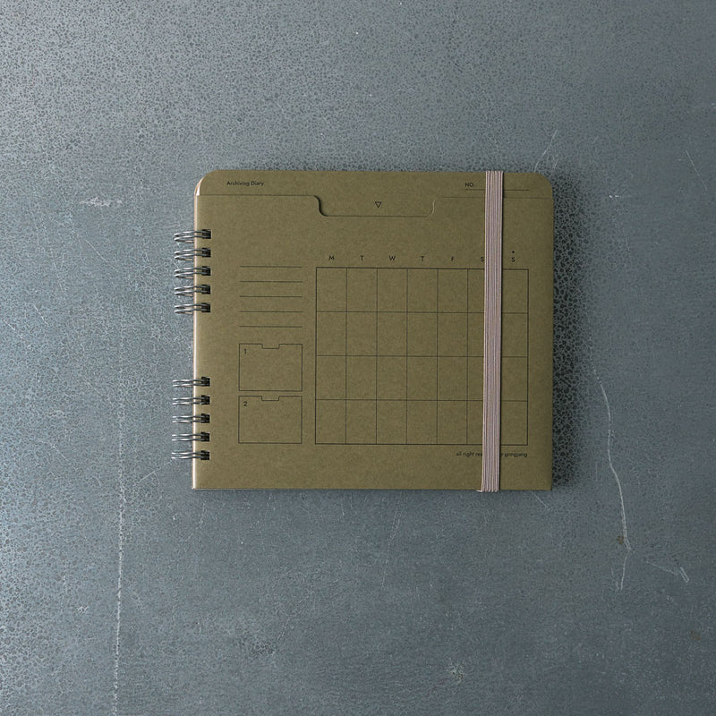 Planner 6 mois - Vert olive