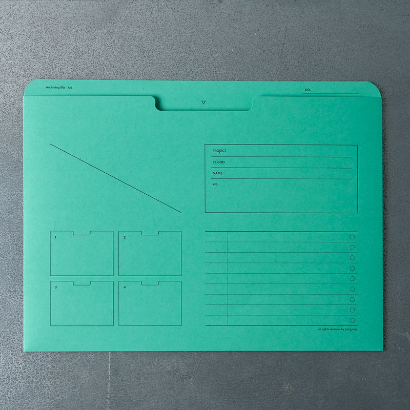 Pochette à documents A4 - Menthe