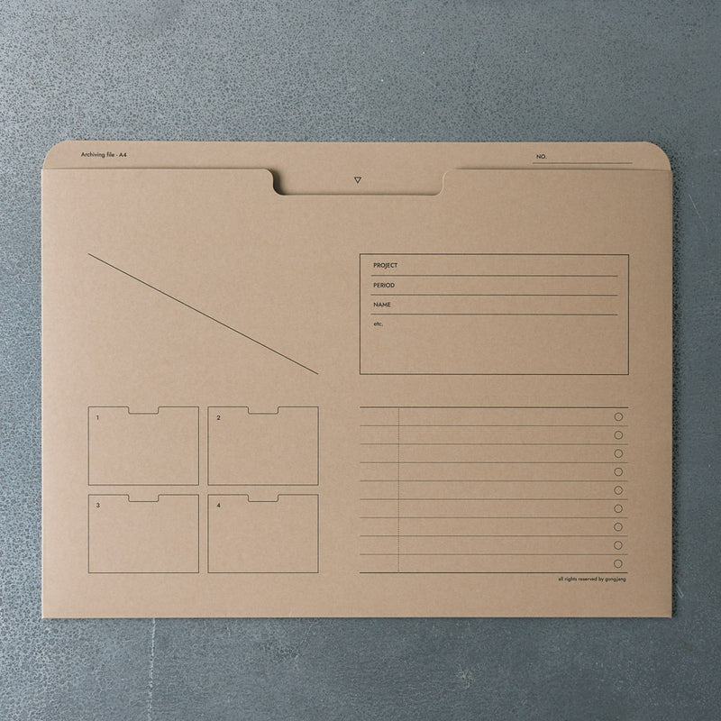 Pochette à documents A4 - Sable