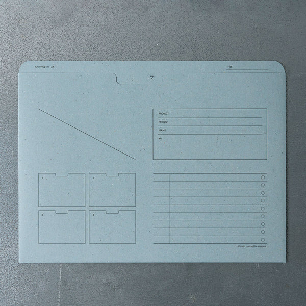 Pochette à documents A4 - Bleu ciel