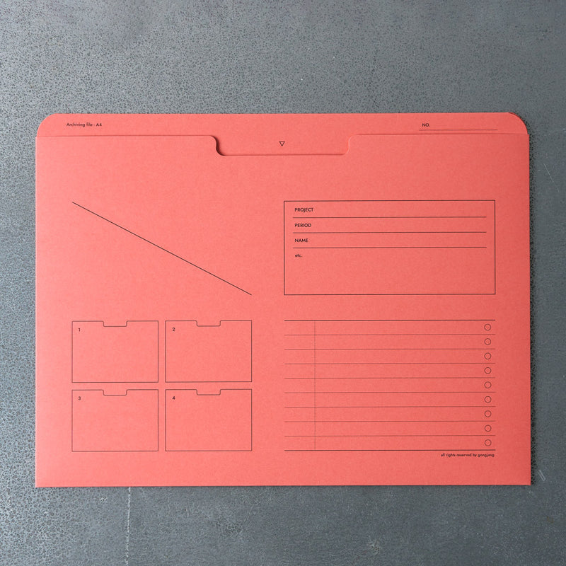 Pochette à documents A4 - Corail