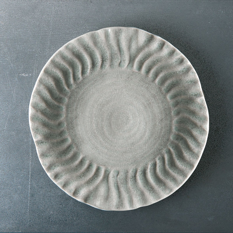 Grande assiette creuse - Céladon