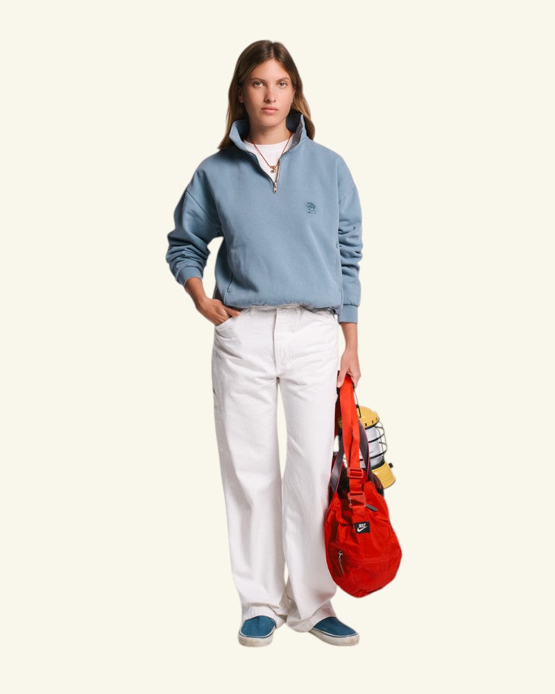 Au Vieux Campeur - Paid Leave - Winnie Sweatshirt - Bleu