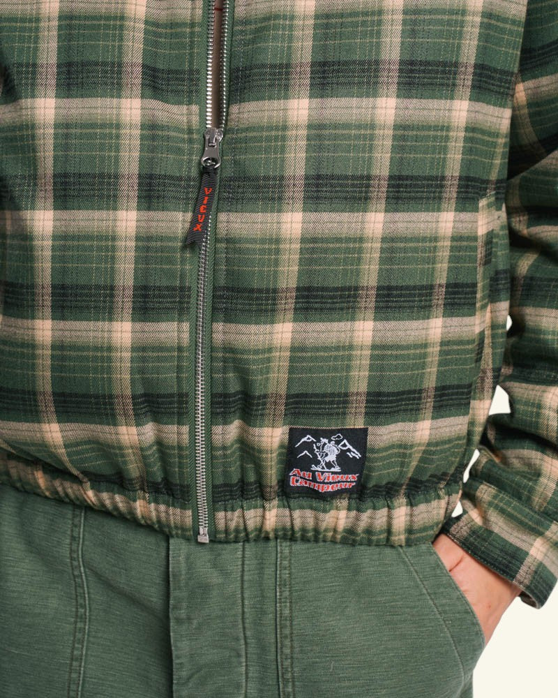 Au Vieux Campeur - Paid Leave - Claudine Checkered Jacket - Green