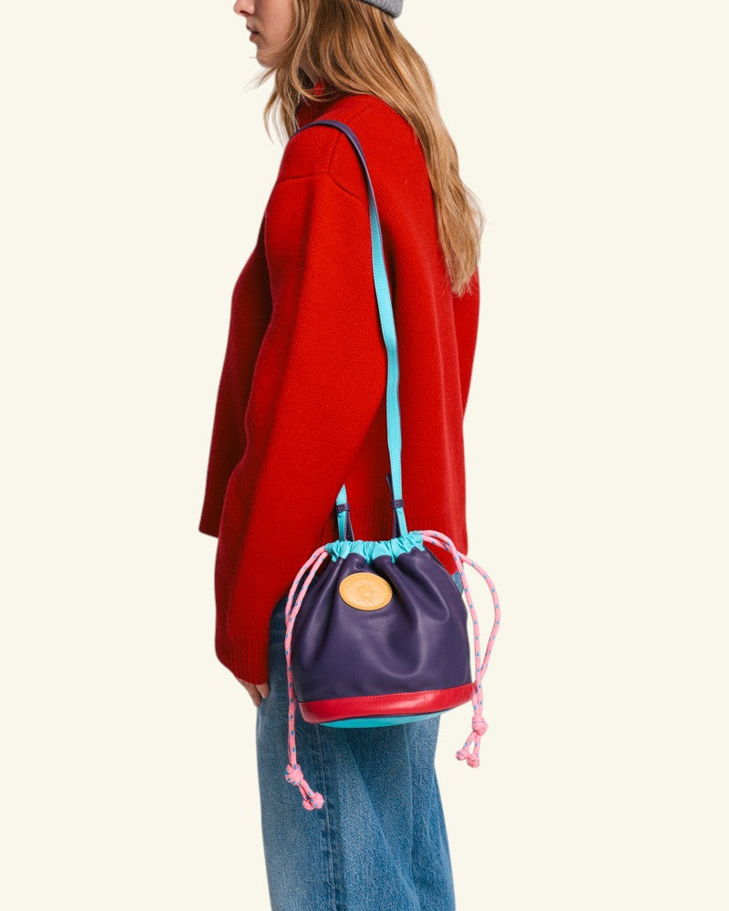 Au Vieux Campeur - Congés Payés - Sac Grimpeur - Violet Turquoise & Rose