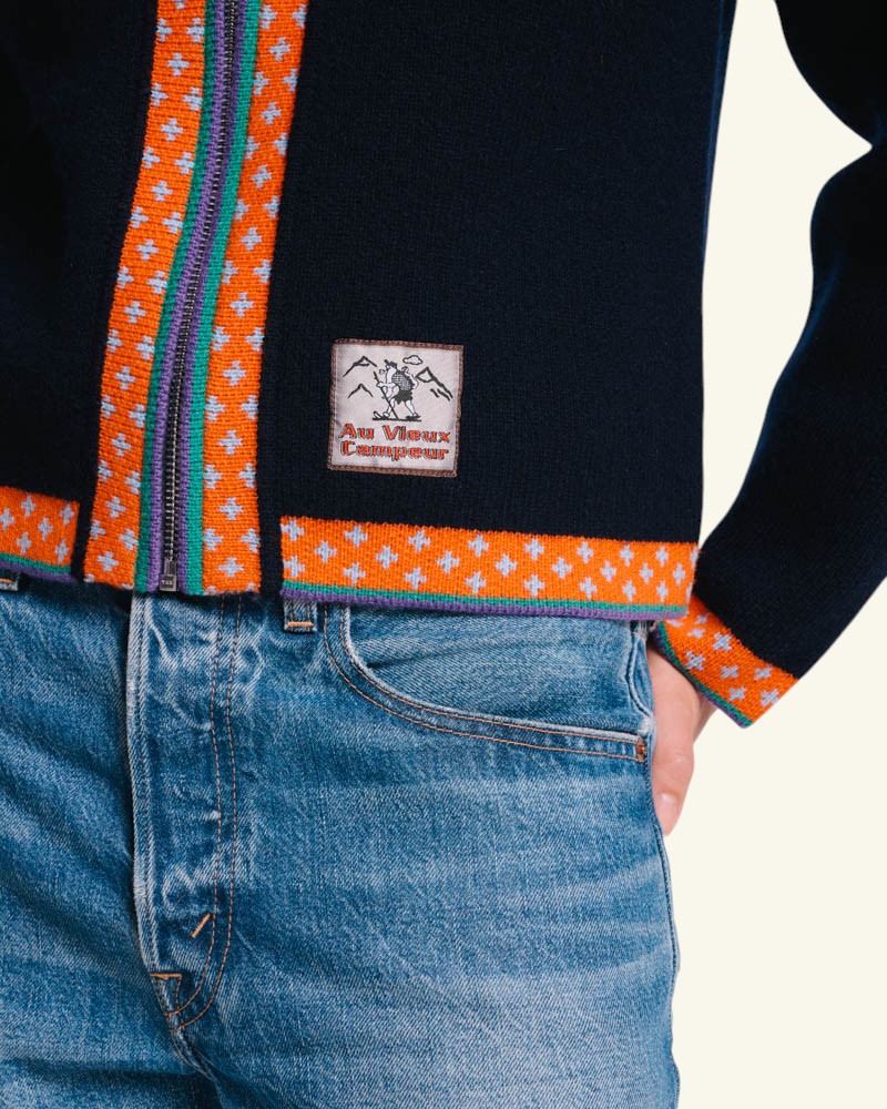 Au Vieux Campeur - Paid Leave - Nicole Cardigan - Navy