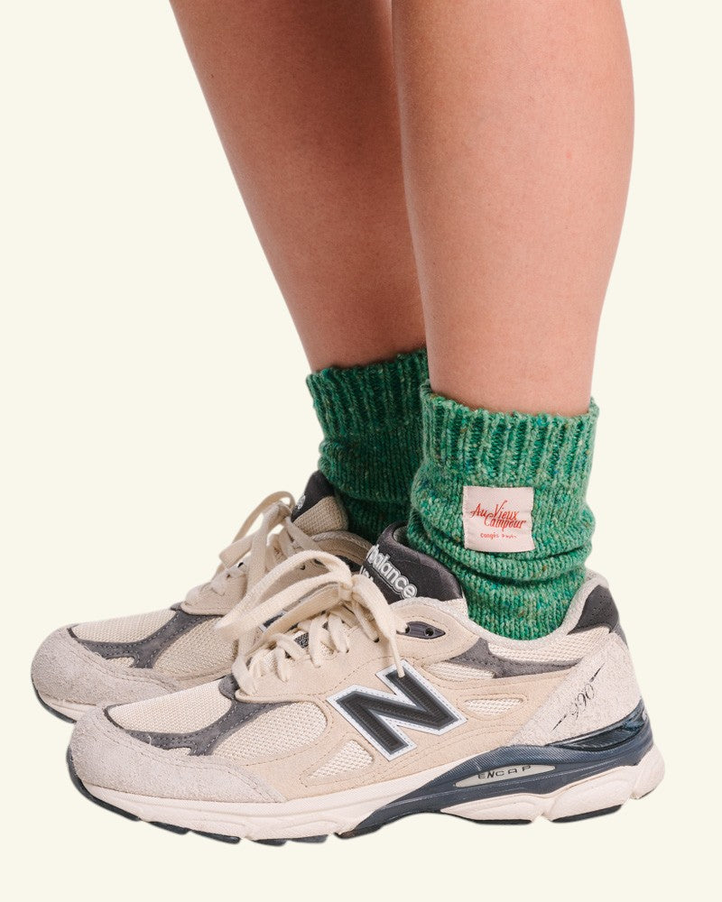 Au Vieux Campeur - Paid Holidays - Fenway Socks - Green