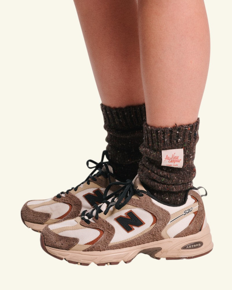 Au Vieux Campeur - Paid Holidays - Fenway Socks - Brown