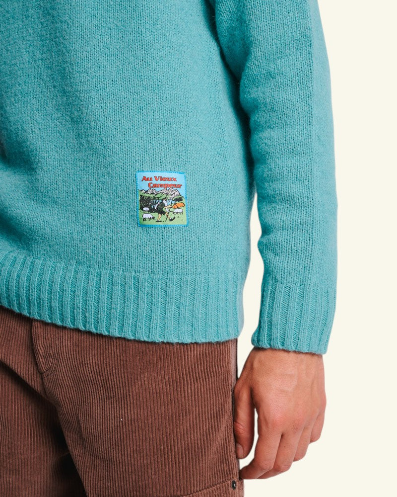 Au Vieux Campeur - Paid Holidays - Elliott Sweater - Turquoise