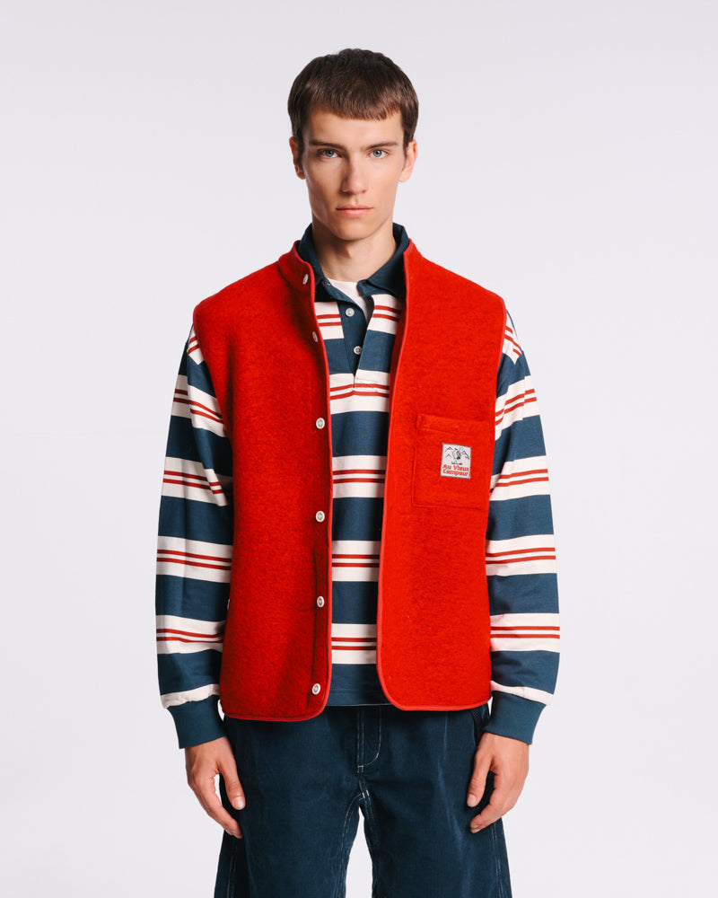 Au Vieux Campeur - Paid Leave - Louison Sleeveless Jacket - Red