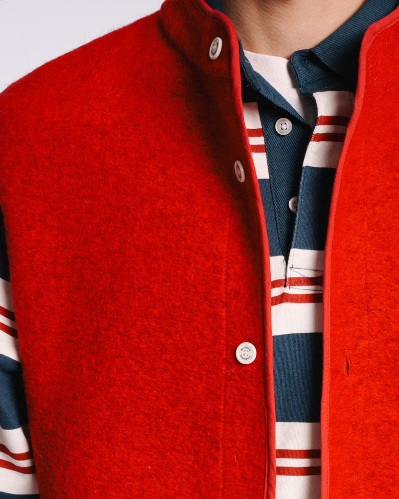 Au Vieux Campeur - Paid Leave - Louison Sleeveless Jacket - Red