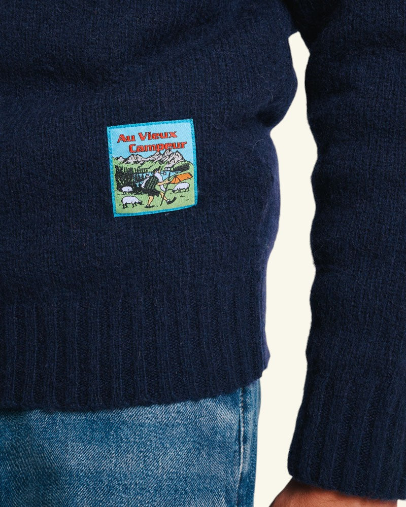 Au Vieux Campeur - Paid Holidays - Elliott Sweater - Marine
