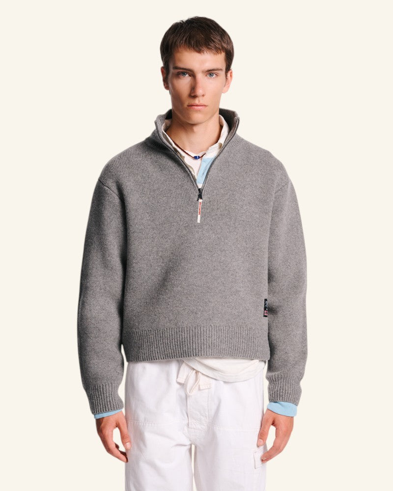 Au Vieux Campeur - Congés Payés - Pull Archer - Gris Chiné