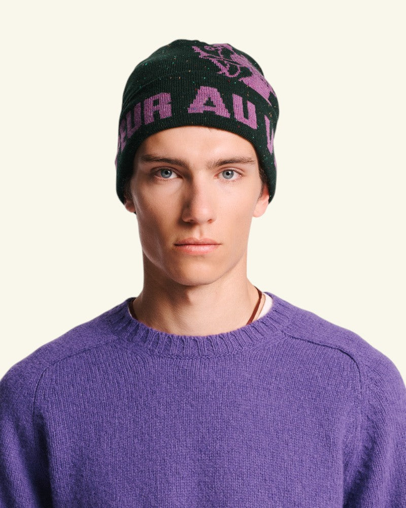 Au Vieux Campeur - Paid Holidays - Achilles Hat - Green & Mauve