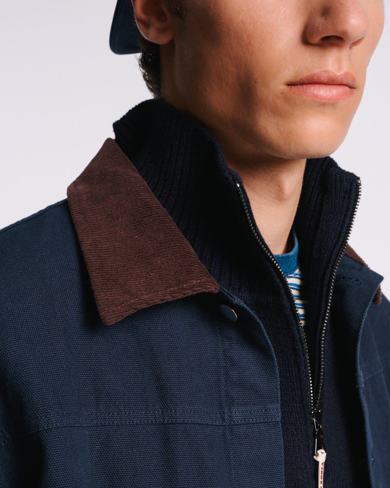 Au Vieux Campeur - Paid Leave - Henri Jacket - Navy & Chocolate