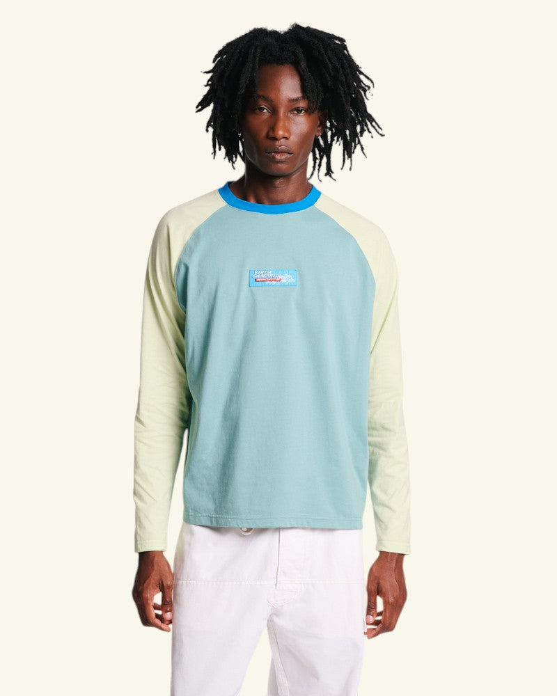 Au Vieux Campeur - Paid Holidays - Jace T-shirt - Bleu & Vert