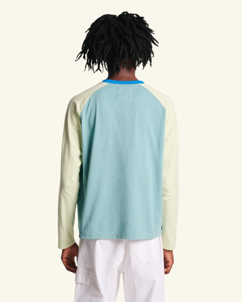Au Vieux Campeur - Paid Holidays - Jace T-shirt - Bleu & Vert