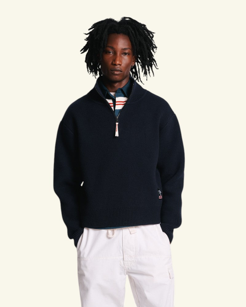Au Vieux Campeur - Congés Payés - Pull Archer - Marine
