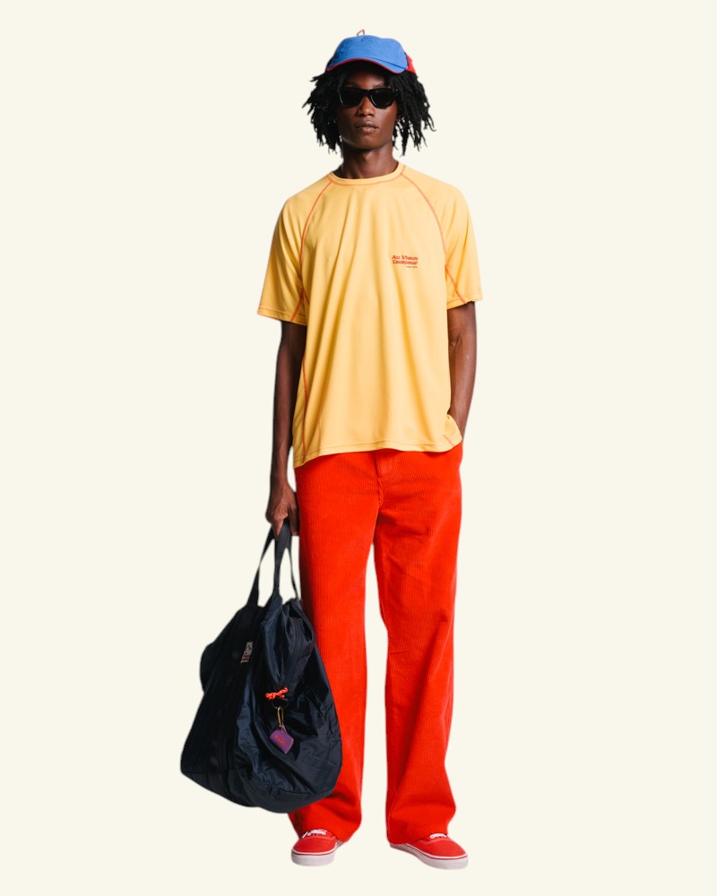 Au Vieux Campeur - Paid Holidays - Otis Short Sleeve T-shirt - Yellow
