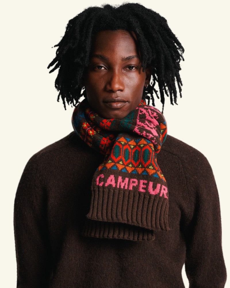 Au Vieux Campeur - Paid Holidays - Elias Scarf - Brown
