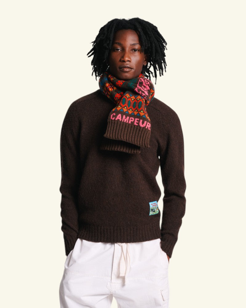 Au Vieux Campeur - Paid Holidays - Elias Scarf - Brown