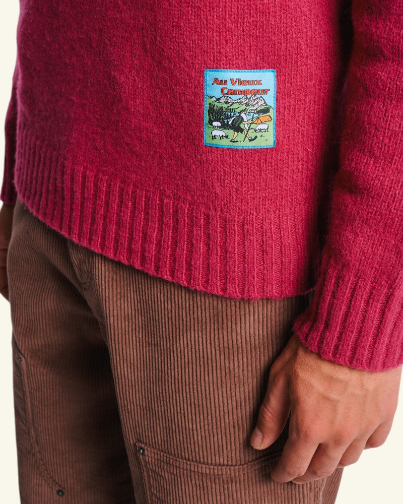 Au Vieux Campeur - Paid Holidays - Elliott Sweater - Raspberry