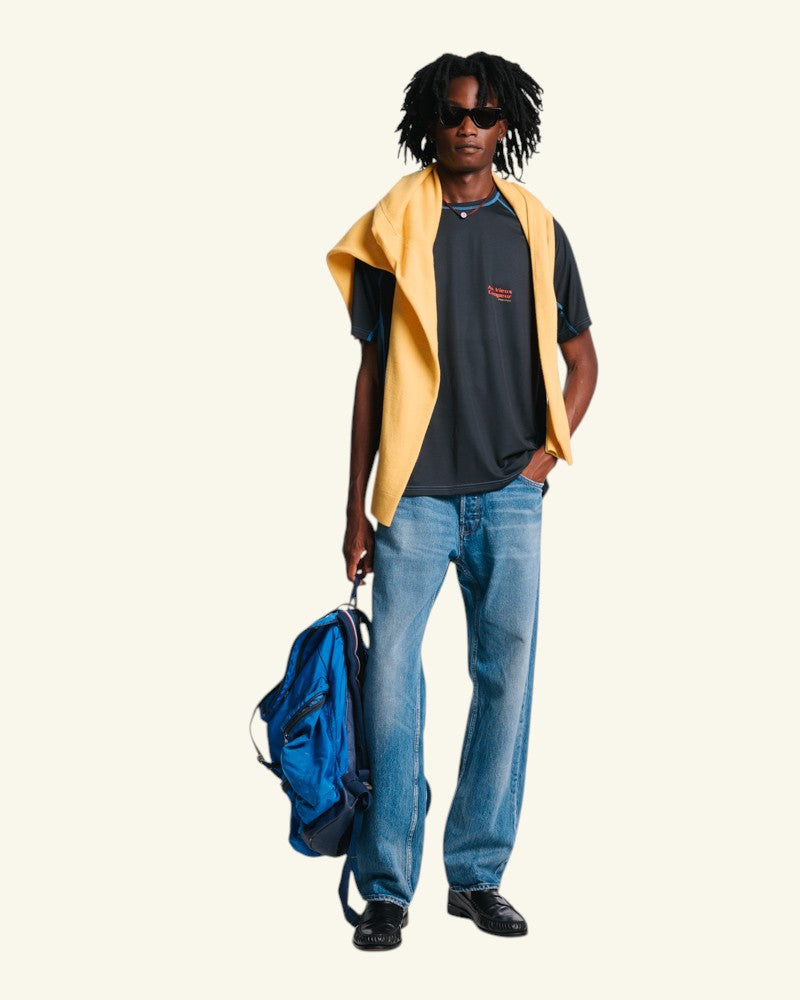 Au Vieux Campeur - Paid Holidays - Otis Short Sleeve T-shirt - Black