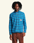 Au Vieux Campeur - Paid Holidays - Elmer Flannel Shirt - Navy & Bleu