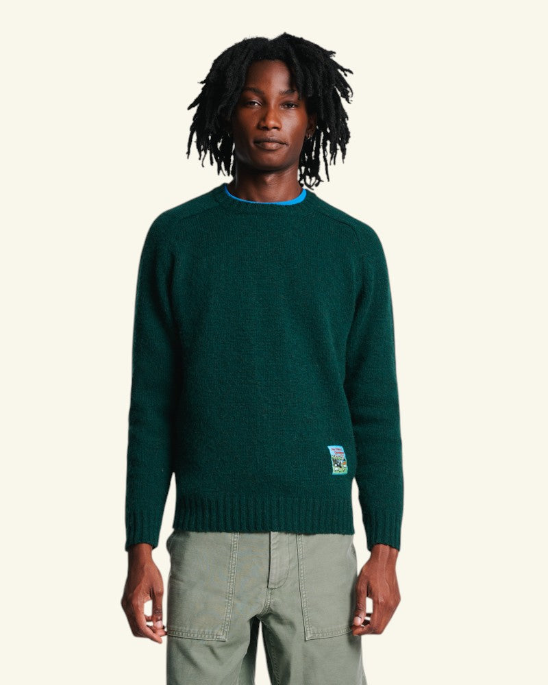 Au Vieux Campeur - Paid Holidays - Elliott Sweater - Forest Green