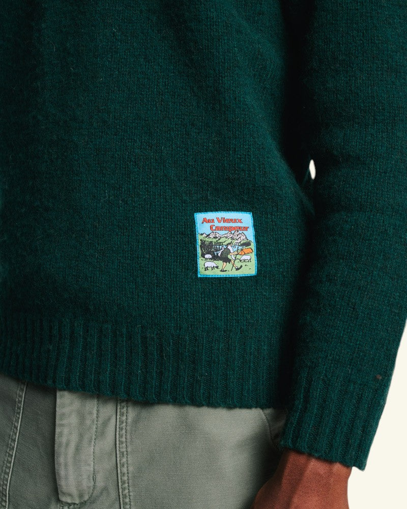 Au Vieux Campeur - Paid Holidays - Elliott Sweater - Forest Green