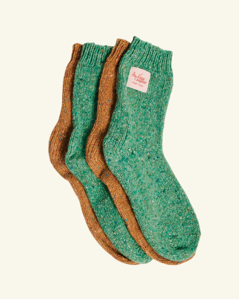 Au Vieux Campeur - Paid Holidays - Fenway Socks - Green