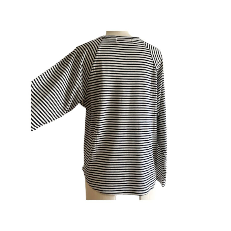 Sarahwear - T-Shirt en jersey rayé – Marine & Blanc