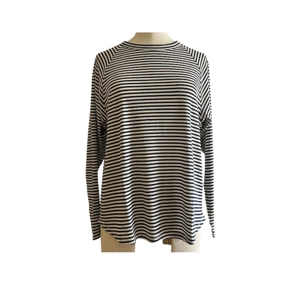 Sarahwear - T-Shirt en jersey rayé – Marine & Blanc