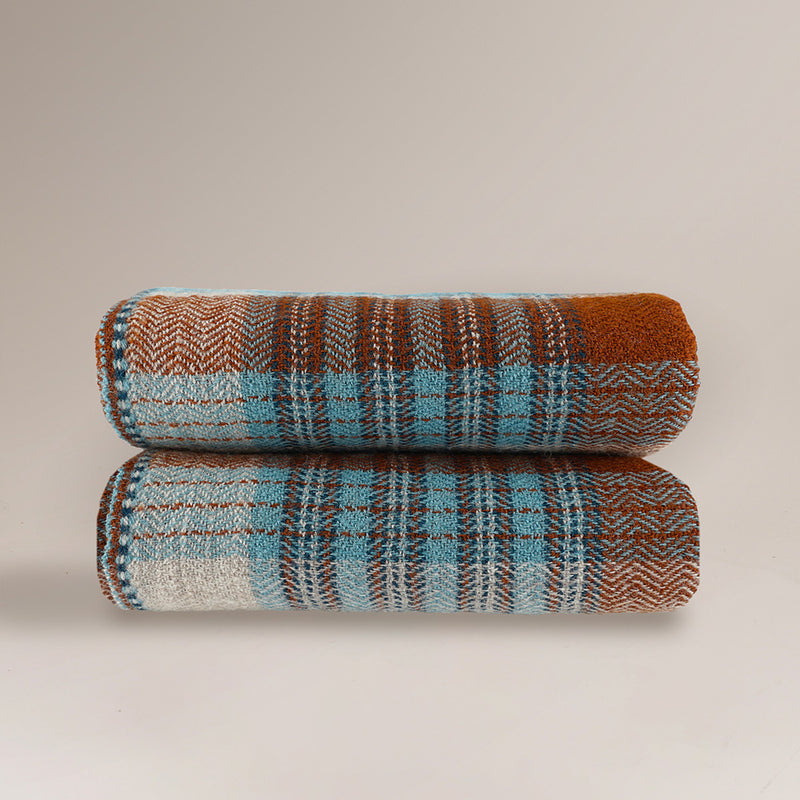 Plaid en laine n°80 - Terracotta
