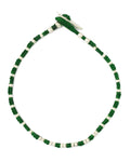 Mikia - Small Silver Beads Bracelet - Green