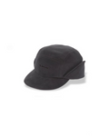Casquette Merci Paris Snow Peak en polaire Polartec charbon avec cache-oreilles et logo brodé pour l'hiver