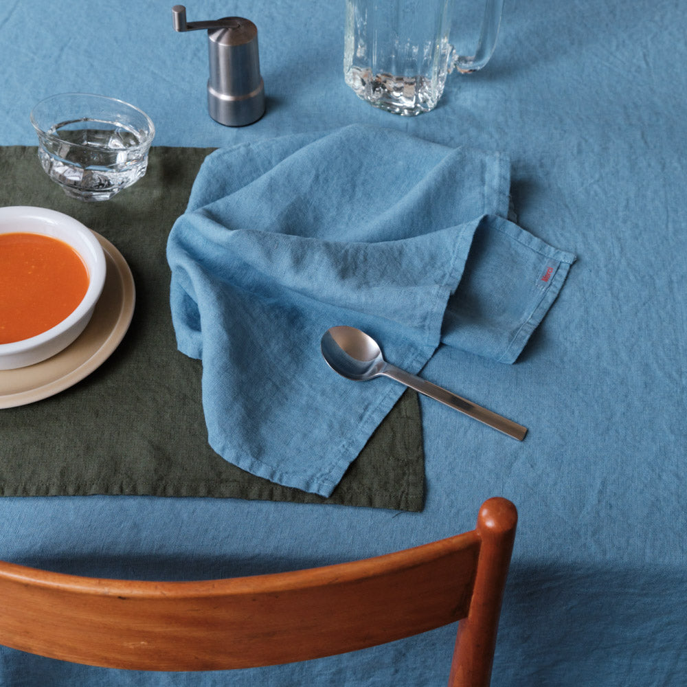 Serviettes De Table En Lin Lavé Chic - Grande Serviette De Table – Merci Paris