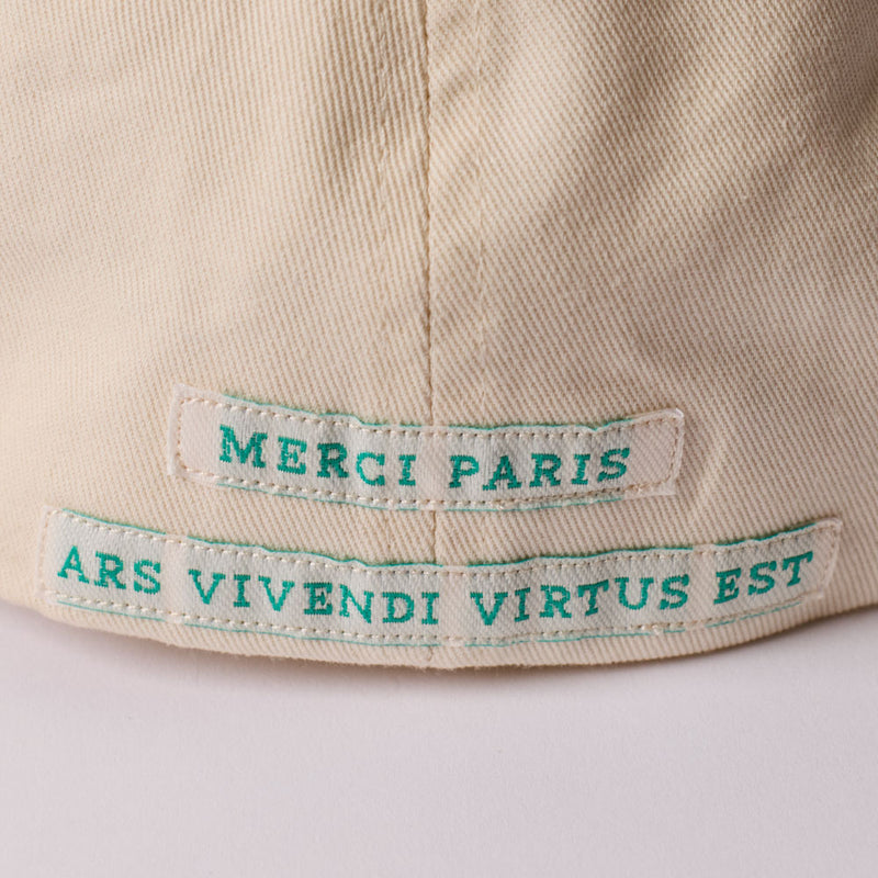 Merci - Casquette MP - Ecru & Vert