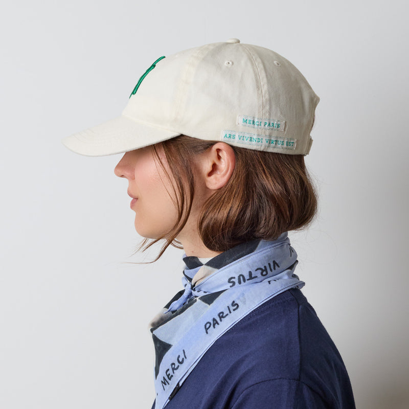 Merci - Casquette MP - Ecru & Vert