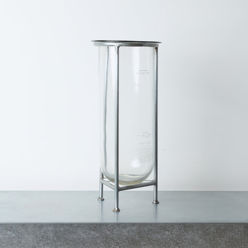 Vase tube avec support