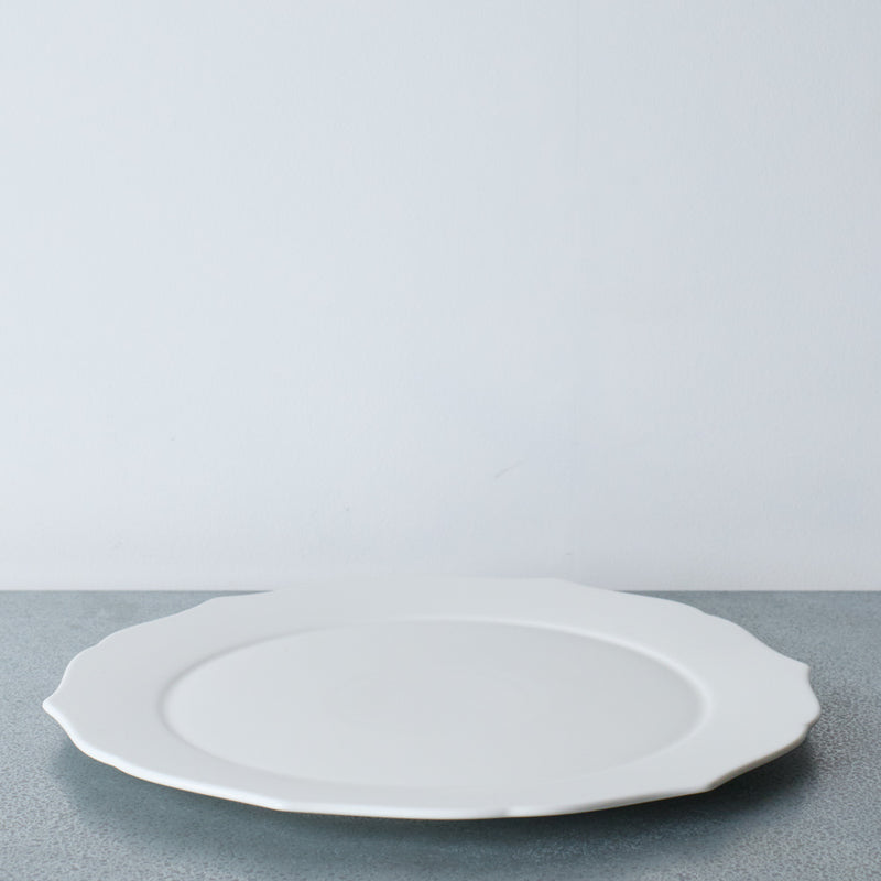 Assiette plate Silhouette - Blanc