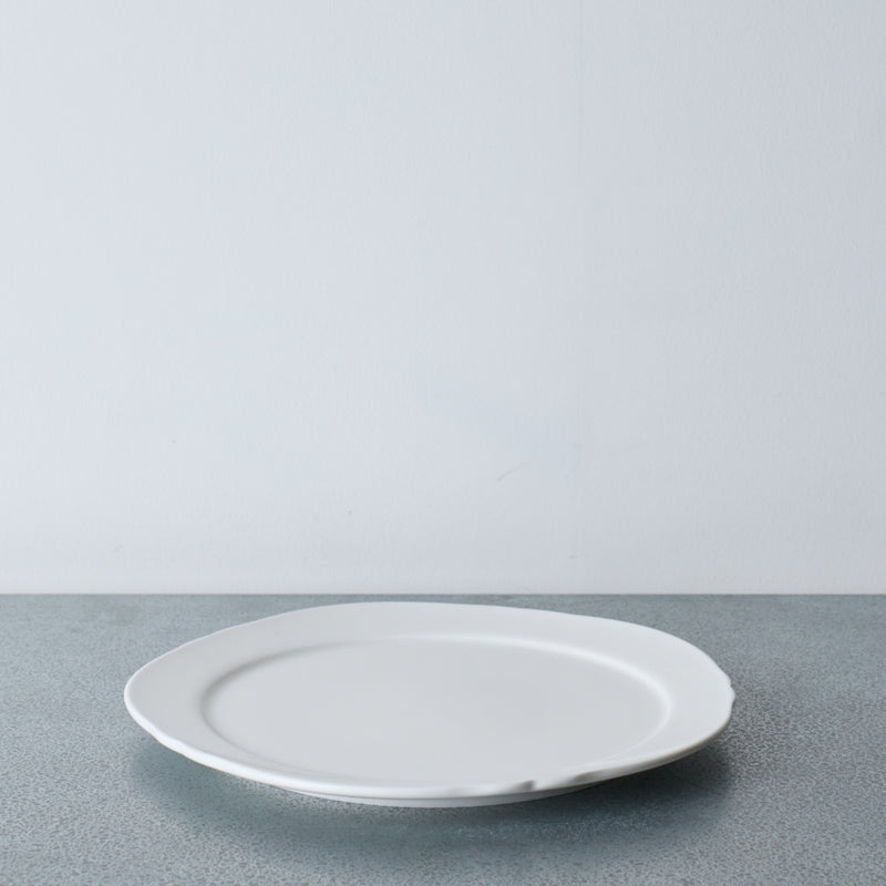 Assiette plate Silhouette - Blanc