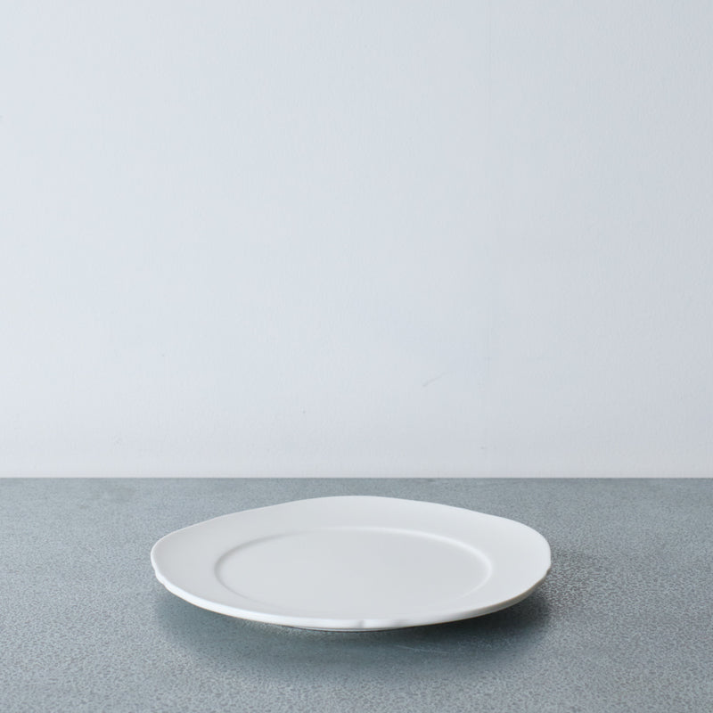 Assiette plate Silhouette - Blanc