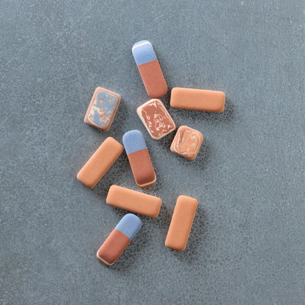 Gomme Pebble - Bicolore