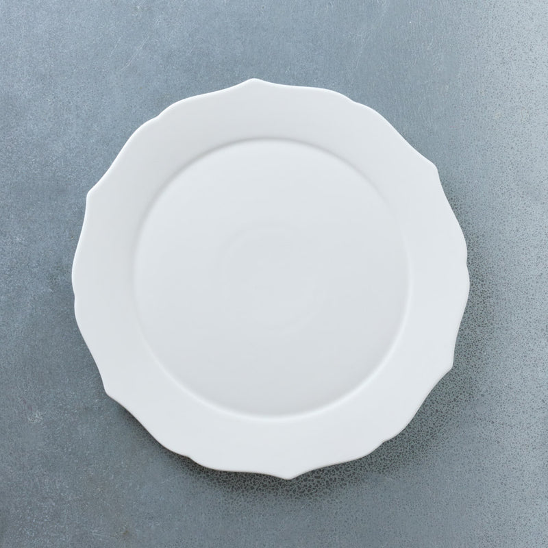 Assiette plate Silhouette - Blanc