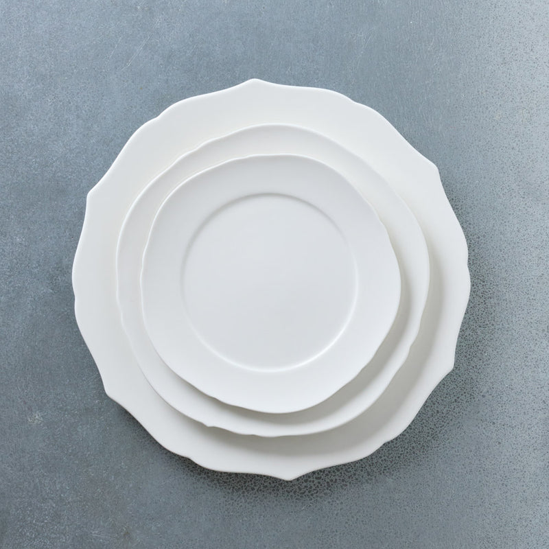 Assiette plate Silhouette - Blanc