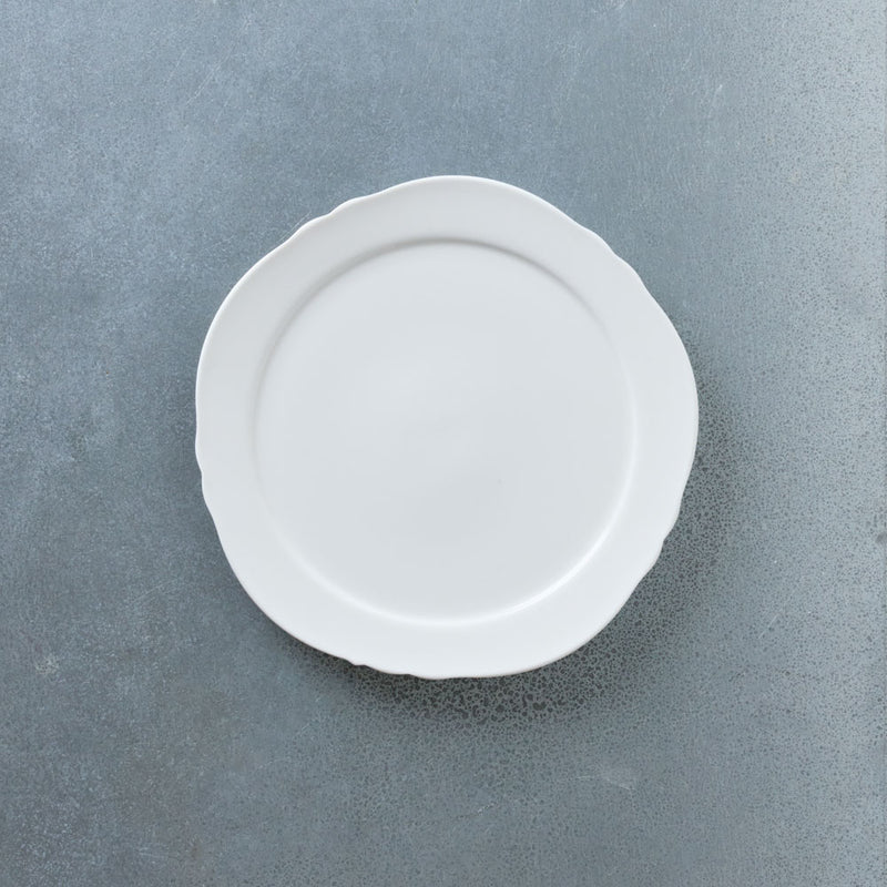 Assiette plate Silhouette - Blanc
