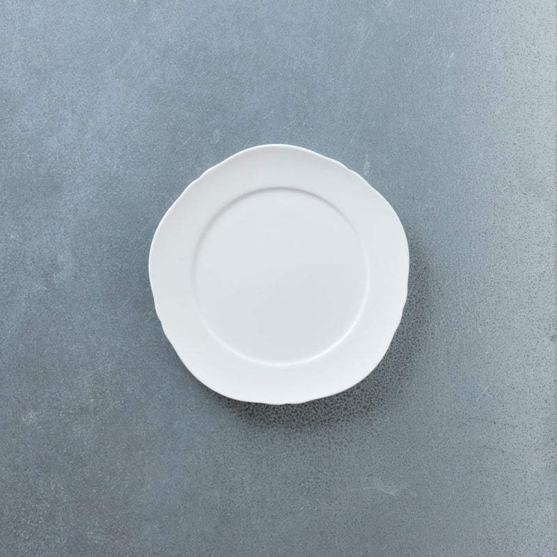 Assiette plate Silhouette - Blanc