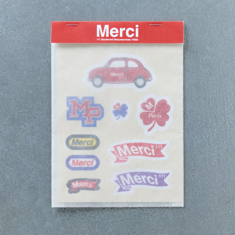 Stickers Merci Fanion - Merci