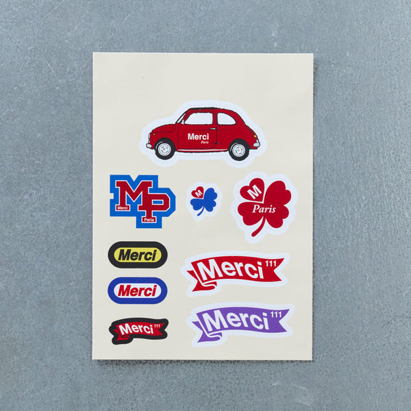 Stickers Merci Fanion - Merci